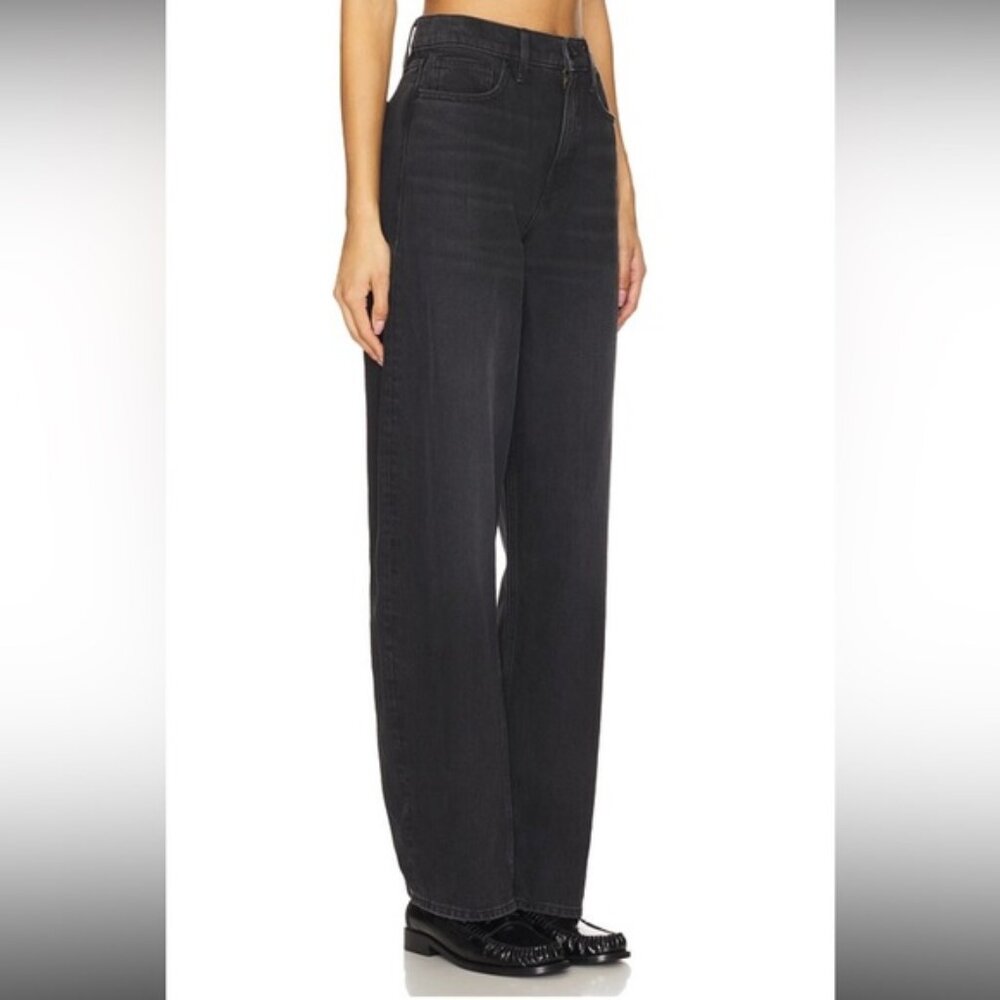 NWT Good American Good Barrel Jeans in Black354 size 4/27
